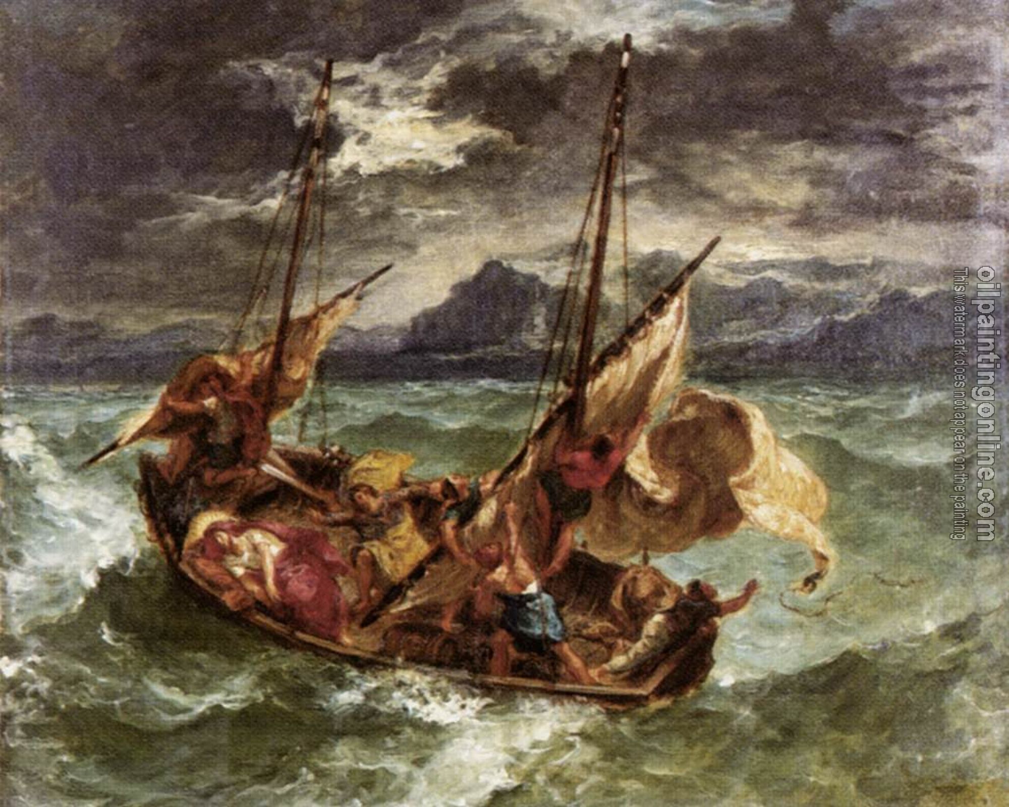 Delacroix, Eugene - Christ on the Lake of Gennezaret